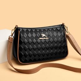 Female Bag High-end Crossbody Bag 2023 New Autumn And Winter Retro Shoulder Bag Women's Cross-border Rhombus Fashion Armpit Bag