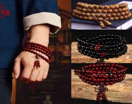 1pcs 6mm Natural Sandalwood Buddhist Buddha Meditation Wood Prayer Bead Mala Bracelet Bangles Women Men Jewelry Bijoux7561253
