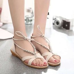 thong crocuses girl woman Fashion sandals trainers word deduction house summer lace up beef tendon loafers 2024 T2PR# 411 7e98