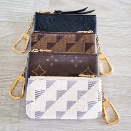Womens zippy wallet Mens designer cardholder mini Luxury handbag leather small purse Vintage Clutch keychain key pouch id card case wallets Coin Purses Card Holders