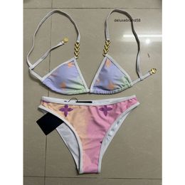 Designer Sexy Bikini Set for Women Bandage Swimsuit Twopieces Crop Top Swimwear Thong Bathing Suit High Waist Beachwear Size S-xl #001 ggitys BYTQ