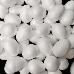 Party Decoration 20/50Pcs Painting Foam Easter Eggs Kids Diy White Creative Gift Craft Decorations For Home 2024