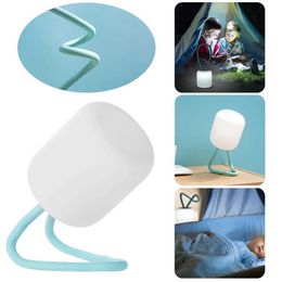 Table Lamps LED Silicone Camping Light Portable Desk Lamp Adjustable Angle Dimmable Table Lamp Hanging/Standing for Learning and Life