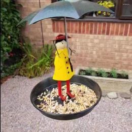 Other Bird Supplies Garden Tray Metal Hanging Chain Creative Household Accessories Feeder Umbrella Girl Outdoor Universal