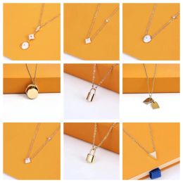 Designer L -Serie Schmuck Halsketten für Frauen Herren Silber Halskette Ladies Ketten Luxus Jewlery Geschenkzubehör Großhandel Großhandel