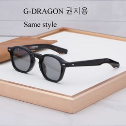 G-DRAGON ZEPHIRIN JMM Mens Sunglasses Trend Square Brand Designer Acetate Duo Fashion UV400 240513
