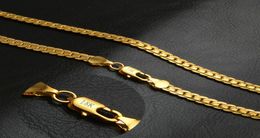 Vintage Long Gold Chain For Men Hip Hop Chain Necklace 5MM Gold Colour Mens Thick Curb Chain Necklaces Male Jewellery Colar Collier8823601