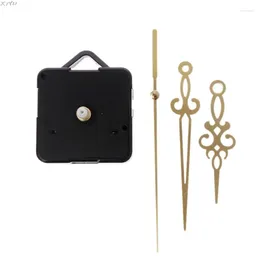 Clocks Accessories Quartz Clock Movement Mechanism Hands Wall Repair Tool Parts Silent Kit Set DIY Gold Pointer 16#