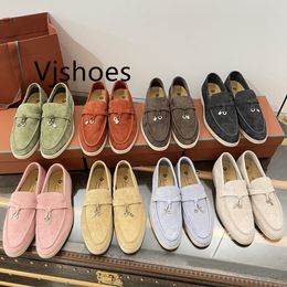 Luxury Loafers Designer Shoes Casual Mens Womens Loafers Flat Low Top Suede Cow Leather Oxfords Designer Shoes Moccasins Loafer Slip Sneakers Dress Shoes Eur 35-45