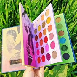 7260 Colours Eyeshadow Palette Matte Glitter Pearlescent Powder Delicate Easy To Clear Shimmer Eye Shadow Corlorful Makeup Tool 240515