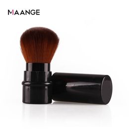 Portable Retractable Makeup Brush Loose Powder Hair With Telescopic Fibre Brush Makeup Blush Tool Soft Cover