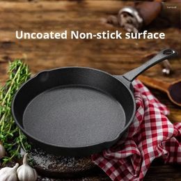 Pans 1Pc Small Frying Pan Cast Iron Uncoated Black For Food Cooking And Stir-Frying Kitchen Utensils Helper