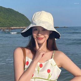 Wide Brim Hats Women Summer Sun Hat Large Neck Protection Shading Bow Mesh Breathable Sunshade Fisherman Cap Ladies Visors