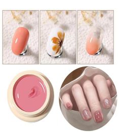 Nail Gel 5ml Polish Quick Drying Long Lasting Solid Colour Clear Varnish Mousse UV For Manicure1594557