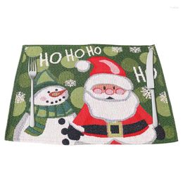 Table Mats Christmas Place For Dining Holiday Placemats Set Snow Winter