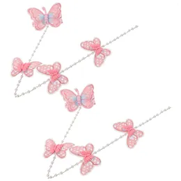 Bandanas Children's Butterfly Hair Clip Women Pins Tassel Hairpins Accessories For Barrettes Girls Clips Snap