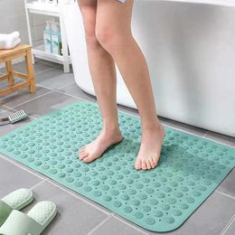 Bath Mats 1pcs 47 47cm Mat Bathtub PVC Safety Shower El Toilet Waterproof Anti-slip Suction Cups Floor