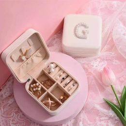 Party Favour Personalised Jewellery Box | Bridesmaid Proposal Gift Wedding From Bride Travel Pearl Letter