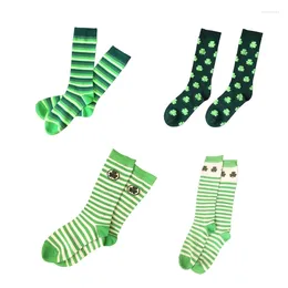 Women Socks Novelty Designs Patrick's Day Ankle Stripe Bootie