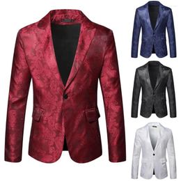 Men's Suits Foreign Trade Bright Face With Dark Patterns Small For Performances Stage Jackets Men