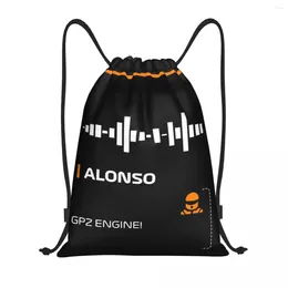 Shopping Bags Custom Alonso 14 Engine Drawstring Bag For Yoga Backpacks Women Men Fernando Sports Car Gym Sackpack