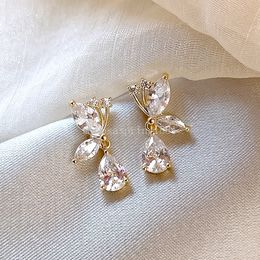 Mini Crystal Butterfly Earrings for Women Fashion Butterfly Stud Earring Korean Kpop Wedding Party Jewellery Gifts