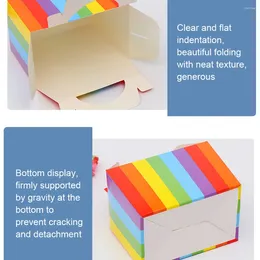 Gift Wrap 20carton Bright White Packaging Carton For Elegant Presentation Compact Paper Dim Sum Dessert Box Childrens