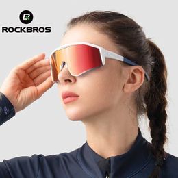 Outdoor Eyewear ROCKBROS Bicycle Glasses TAC Polarization Lens Sunglasses Mens Adjustable MTB Road GogglesQ240514