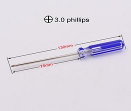 PVC Blue Handle 130mm 30 Phillips Screwdriver Ph0 Screw Driver for Toy DiY Repair Tool 200pcslot7038199