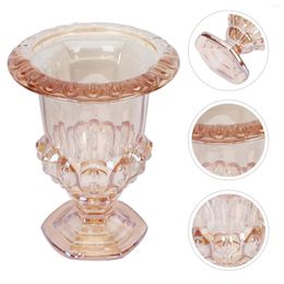 Vases European Style Tall Vase High Glass Decorative Flower Gold Table Decorations Candlestick Ornament Office Country Wedding