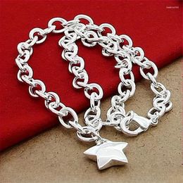 Pendants CHUANGCHENG Starry Delight 925 Sterling Silver Star Charm Necklaces Chain Accessories Fashion Jewelry