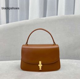 The Row TR Sofia Handle Luxury Bag Top-quality Designer Fashion Handbag Handbags Black Brown Purse Luxury and High Sense