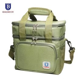 Portable Thermal Lunch Bag Picnic Food Cooler Bags Insulated Case Durable Waterproof Office Lunchbag Shoulder Strap Cooling Box 240515