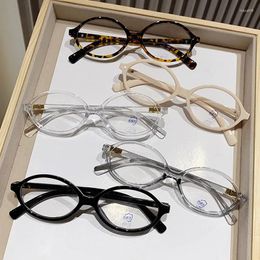 Sunglasses 2024 Women Small Oval Myopia Glasses Unisex Vintage Blue Light Blocking Eyeglasses Frames Retro Near Sight Eyewear For Ladies