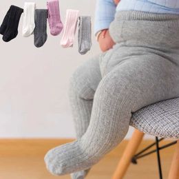 Meias infantis Primavera e outono Baby Pantyhose algodão elástico bebê menina meia-calça de malha bebê calcinha recém-nascida 0-6 anosl2405