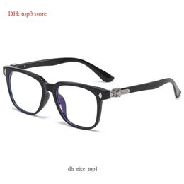 Chrome Sunglasses Designer Cross Glasses Frame Brand Sunglasses For Men Women Trendy Round Face Tr90 Eye Male Protection Heart Eyeglass Frames 6142