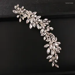 Hair Clips Luxury Crystal Pearl Hairband Headband Tiara For Women Prom Pageant Bridal Wedding Accessories Jewellery Band