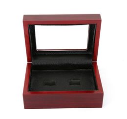 personal collection wooden display box championship ring collectors display case 2 slot8949981