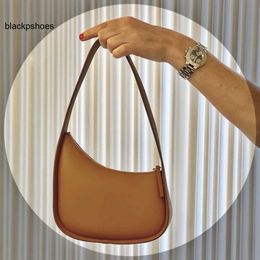 The Row TR designed moon bag Evening Bags half moon half minority is simple underarm bag FPEI