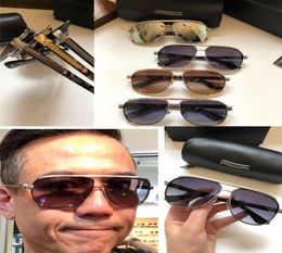 New popular retro men sunglasses VERT punk style designer retro square frame with leather box coating reflective antiUV lens top 7696919