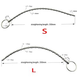 Stainless Steel Urethral Beads Sounding Rod Solid Sound Dilators Dilatation Pinis Penis Plug Male Sex Toys Urethra 2108202256428
