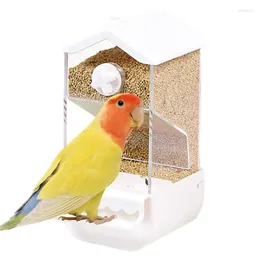 Other Bird Supplies Parakeet Feeder No Mess Feeders Cockatiel Food Dispenser Bowls Parrot Dishes Birdfeeder For Canary