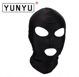 Fetish Mask Hood Sexy Toys Open Mouth Eye Bondage Hood Party Mask Cosplay Slave Headgear Mask Adult Game Sex Products 4 Style Y1813901964