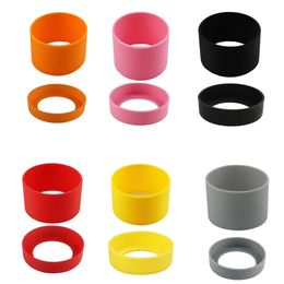 7cm dia Silicone Cup Sleeve Set Insulated Sleeves Holder Heat Resistant Protective 240509