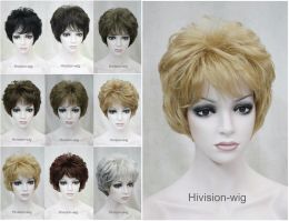 Wigs free shipping beautiful charming hot NEW 9 Colour Short Straight Women Ladies Natural Daily Hair wig Hivision