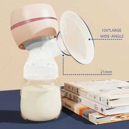 Breastpumps Electric breast pump soft and painless lactic acid massager silent milk feeding collector bottle suction after Q240514