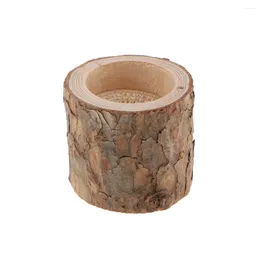 Candle Holders Wooden Tree Stump Tea Light Holder Candlestick For Home Wedding Decoration 5cm