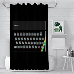 Shower Curtains Keyboard Bathroom ZX Spectrum Waterproof Partition Curtain Designed Home Decor Accessories