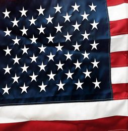 American Flag 3X5 ft higt Quality Nylon Embroidered Stars Sewn Stripes Sturdy Brass Grommets USA garden Flag Banner4390035