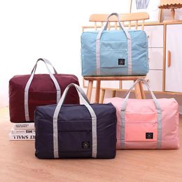 Duffel Bags Foldable Travel Luggage Organiser Storage Waterproof Suitcases Handbag Portable Large Capacity Packing Bag For Women